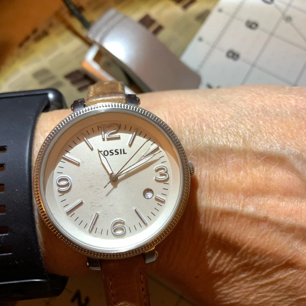 Fossil Brown Leather Strap Smartwatch
